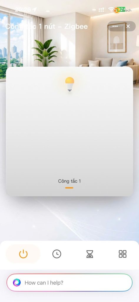 Công tắc cảm ứng 1 nút – ZLUX-ZA1