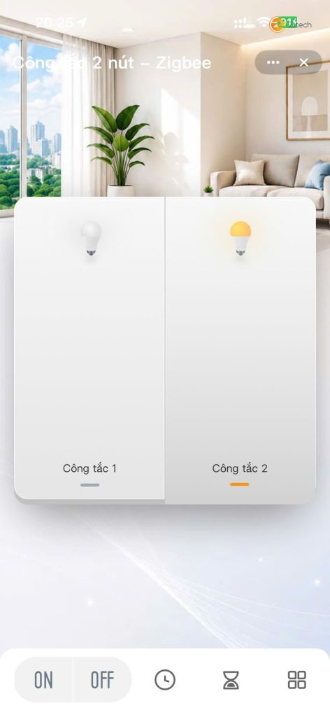 Công tắc cảm ứng 2 nút – ZLUX-ZA2
