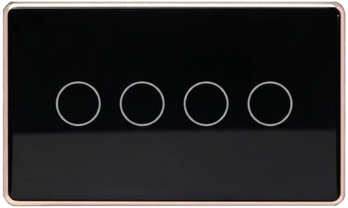Công tắc cảm ứng 4 nút Zigbee – ZLUX-ZA4